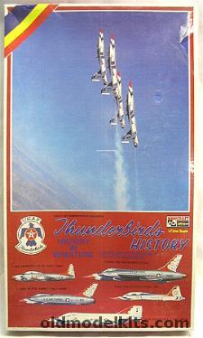 Hasegawa 1/72 Thunderbirds History T-33A / T-38A / F-4E / F-100D / F-105B  Kits, 1208 plastic model kit